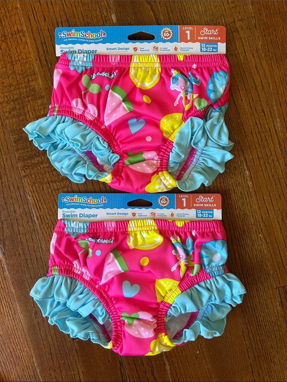 Pink Ruffle Swim Diaper for Kids